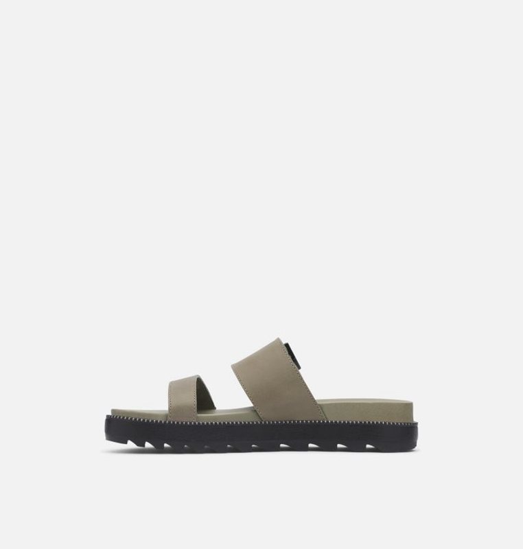 Womens Slides Olive - Sorel Roaming™ Buckle - 982-GYLCJX